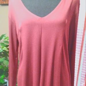 Women's Knitted V Neck Blouse
